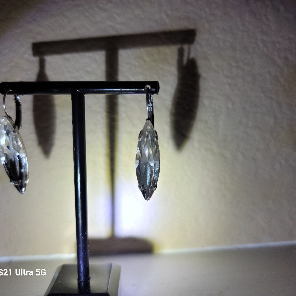 Earrings 🌴🌴🌴Old Hollywood Style🌴🌴🌴 Glam Swarovski Crystal Earrings - Picture 8 of 17
